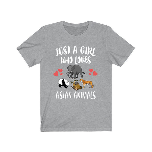 Just A Girl Who Loves Asian Animals Shirt - Asian wildlife print design