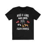 Just A Girl Who Loves Asian Animals Panda Tiger Elephants Adult Toddler Infant Kids Gift T-Shirt Image 4