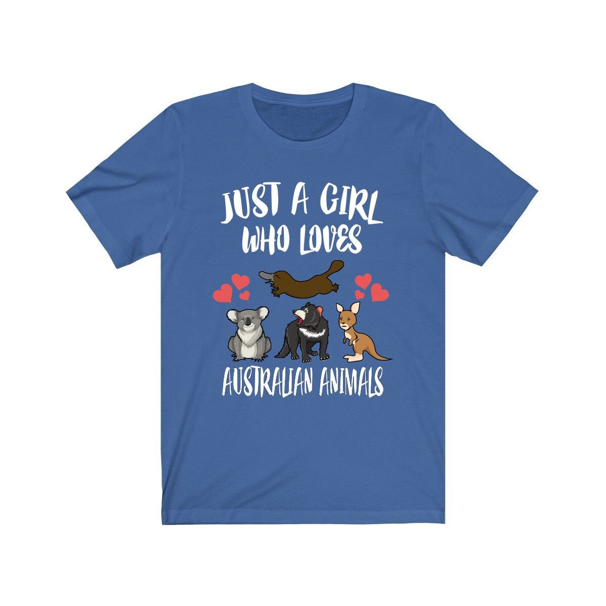 Just a girl who loves Australian animals marsupial wildlife tee