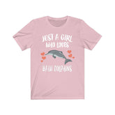 Just A Girl Who Loves Baiji Dolphins Shirt, Dolphin Lover Shirt, Baiji Dolphin shirt, Animals Adult Toddler Infant Kids Gift T-Shirt Image 1
