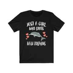 Just A Girl Who Loves Baiji Dolphins Shirt - baiji dolphin print design