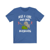 Just A Girl Who Loves Bilbies Animals Shirt, Bilby Gift, Adult Toddler Infant Kids Gift T-Shirt Image 3