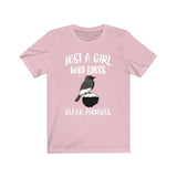 Just A Girl Who Loves Black Phoebe, Black Phoebe Gift, Birds Birding Animals Adult Toddler Infant Kids Gift T-Shirt Image 2