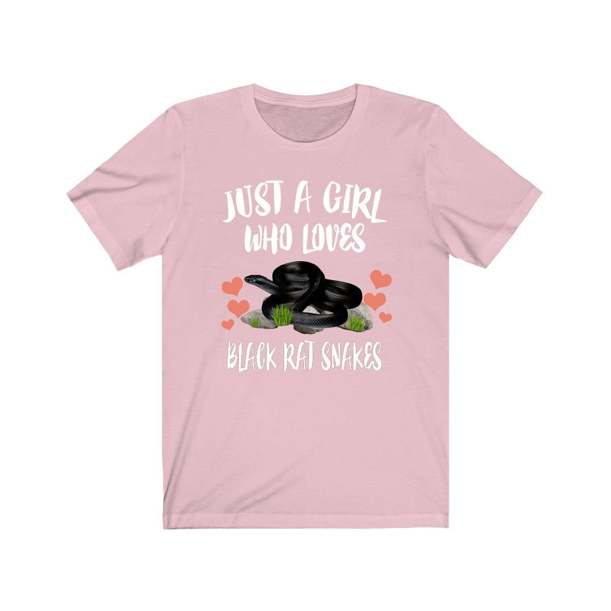 Just A Girl Who Loves Black Rat Snakes Shirt - Black Rat Snake print design