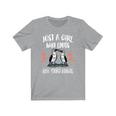 Just A Girl Who Loves Blue Footed Boobies Birds Birding Animals Adult Toddler Infant Kids Gift T-Shirt Image 1