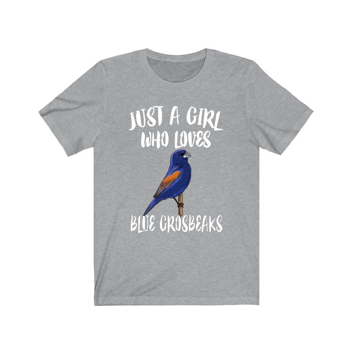 Just A Girl Who Loves Blue Grosbeaks Shirt, Birds Birding Shirt, Grosbeak Shirt, Animals Adult Toddler Infant Kids Gift T-Shirt Image 1