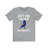 Just A Girl Who Loves Blue Grosbeaks Shirt, Birds Birding Shirt, Grosbeak Shirt, Animals Adult Toddler Infant Kids Gift T-Shirt Image 1