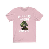 Just A Girl Who Loves Bonsai Tree Shirt, Bonsai Hobby Shirt, Bonsai Gift, Adult Toddler Infant Kids Gift T-Shirt Image 2