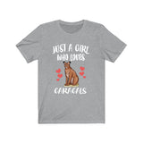 Just A Girl Who Loves Caracals Cats Shirt, Caracal lover Shirt, Caracal Gift, Animal Adult Toddler Infant Kids Gift T-Shirt Image 3