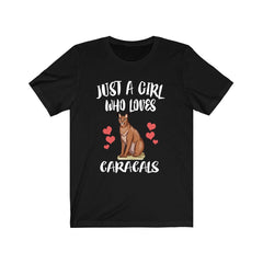 Just A Girl Who Loves Caracals Shirt - caracal print design