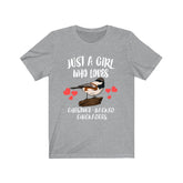 Just A Girl Who Loves Chestnut-backed Chickadees Birds Birding Animal Adult Toddler Infant Kids Gift T-Shirt Image 1
