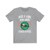 Just A Girl Who Loves Chickadees Shirt, Birds Birding Shirt, Chickadee Lover Gift, Animal Adult Toddler Infant Kids Gift T-Shirt Image 1