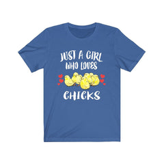 Just A Girl Who Loves Chicks Chicken Shirt - chick print design