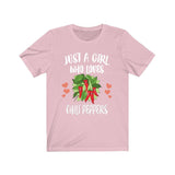 Just A Girl Who Loves Chili Peppers Adult Toddler Infant Kids Gift T-Shirt Image 2
