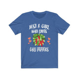Just A Girl Who Loves Chili Peppers Adult Toddler Infant Kids Gift T-Shirt Image 4