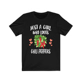 Just A Girl Who Loves Chili Peppers Adult Toddler Infant Kids Gift T-Shirt Image 1