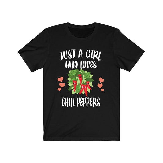 Just A Girl Who Loves Chili Peppers Shirt - chili pepper print design