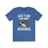 Just A Boy Who Loves Hedgehogs Shirt, Hedgehog Lover Shirt, Hedgehog Shirt, Hedgehog Lover Gift,  Adult Toddler Infant Kids Gift T-Shirt Image 2