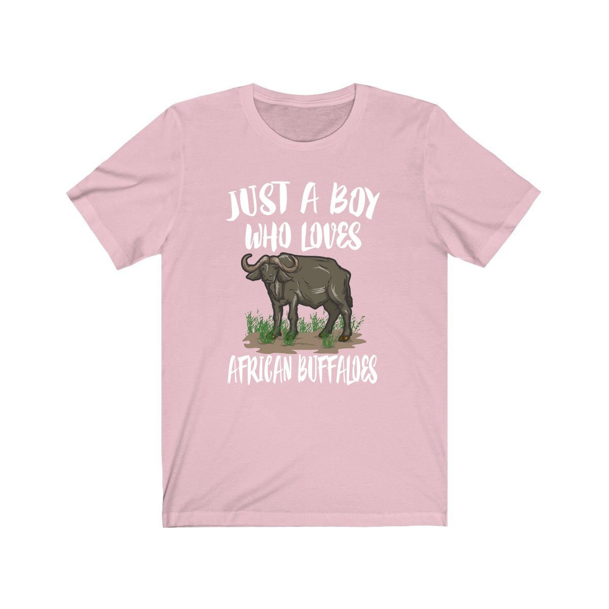 Just A Boy Who Loves African Buffaloes Shirt - African buffalo print design