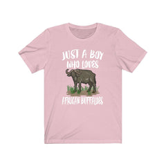 Just A Boy Who Loves African Buffaloes Shirt - African buffalo print design