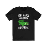Just A Boy Who Loves Alligators Shirt, Alligator Lover Shirt, Alligator Shirt, Alligator Lover Gift, Adult Toddler Kids T-Shirt Image 1