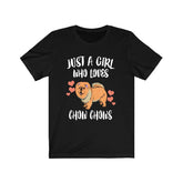 Just A Girl Who Loves Chow Chows Shirt, Dog Lover Shirt, Chow Chow Dog, Animal Toddler Infant Kids Gift T-Shirt Image 1