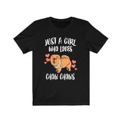 Just a girl who loves chow chows ancient Chinese lion-maned dog tee