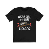 Just A Girl Who Loves Cicadas Bugs Animal Toddler Infant Kids Gift T-Shirt Image 1
