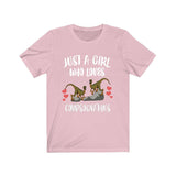Just A Girl Who Loves Compsognathus Shirt, Dinosaur Shirt, Dinosaur Lover Gift, Compsognathus Shirt, Animal Toddler Infant Kids Gift T-Shirt Image 2