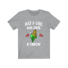 Just a girl who loves corn vegetable harvest lover tee