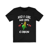 Just A Girl Who Loves Corn Vegetables Animal Toddler Infant Kids Gift T-Shirt Image 4
