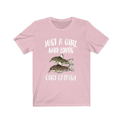 Just A Girl Who Loves Cory Catfish Shirt - cory catfish print design