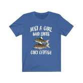 Just A Girl Who Loves Cory Catfish Shirt, Cory Catfish Lover, Aquarium Lover Shirt, Animal Toddler Infant Kids Gift T-Shirt Image 1