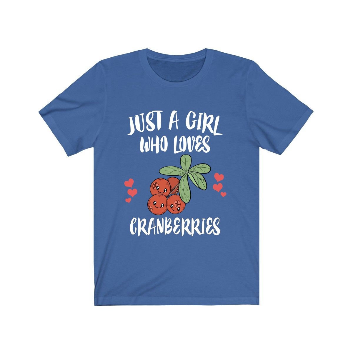 Cranberry Lover T-Shirt for Girls - cranberry print design