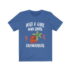 Cranberry Lover T-Shirt for Girls - cranberry print design