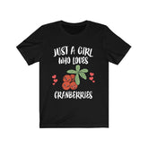 Just A Girl Who Loves Cranberries Fruit Animal Toddler Infant Kids Gift T-Shirt Image 1