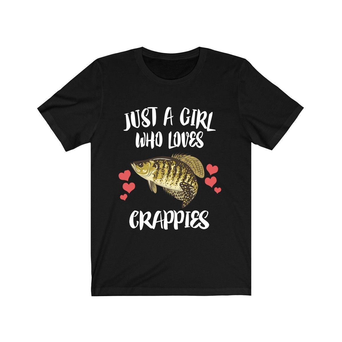 Just A Girl Who Loves Crappies Shirt, Crappie Fish T-Shirt, Animal Toddler Infant Kids Gift T-Shirt Image 1