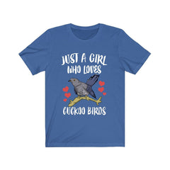 Just a girl who loves cuckoo birds brood parasite woodland tee
