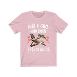 Just A Girl Who Loves Cuckoo Birds Shirt, Cuckoo Bird Shirt, Birding Gift, Birding Shirt, Cuckoo Bird Lover Animal Toddler Kids Gift T-Shirt Image 2