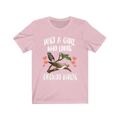 Just A Girl Who Loves Cuckoo Birds Shirt - cuckoo print design