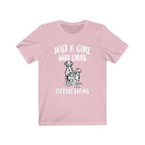 Just A Girl Who Loves Dalmatians Shirt, Dalmatian Dog Shirt, Dog Lover Shirt, Animals Toddler Infant Kids Gift T-Shirt Image 3
