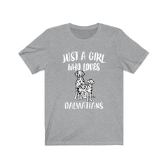 Just A Girl Who Loves Dalmatians Shirt - Dalmatian print design