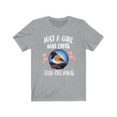 Just A Girl Who Loves Dark-eyed Juncos Shirt, Birds Birding Shirt, Junco Bird Gift, Animals Toddler Infant Kids Gift T-Shirt Image 1