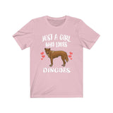 Just A Girl Who Loves Dingoes Dogs Shirt, Dingo Shirt, Wild Dingo Gift, Animals Toddler Infant Kids Gift T-Shirt Image 2