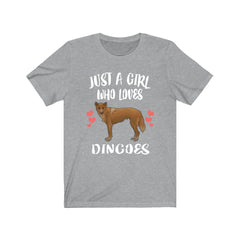 Just A Girl Who Loves Dingoes Dogs Shirt - dingo print design