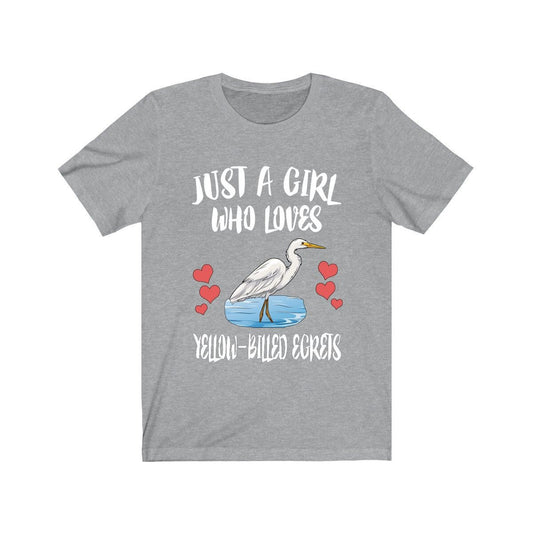 Just a girl who loves yellow billed egrets African wading bird tee
