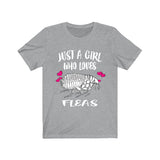 Just A Girl Who Loves Fleas Shirt, Flea Lover Gift, Flea Shirt, Animal Lover Adult Toddler Infant Kids Gift T-Shirt Image 2
