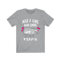 Just A Girl Who Loves Fleas Shirt - flea print design