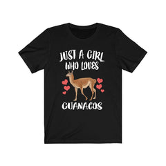 Just A Girl Who Loves Guanacos Shirt - guanaco print design