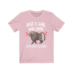 Baboon Lover T-Shirt for Girls - baboon print design